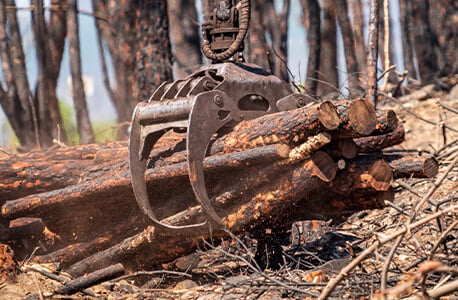 Rotation Log Grapple Attachment